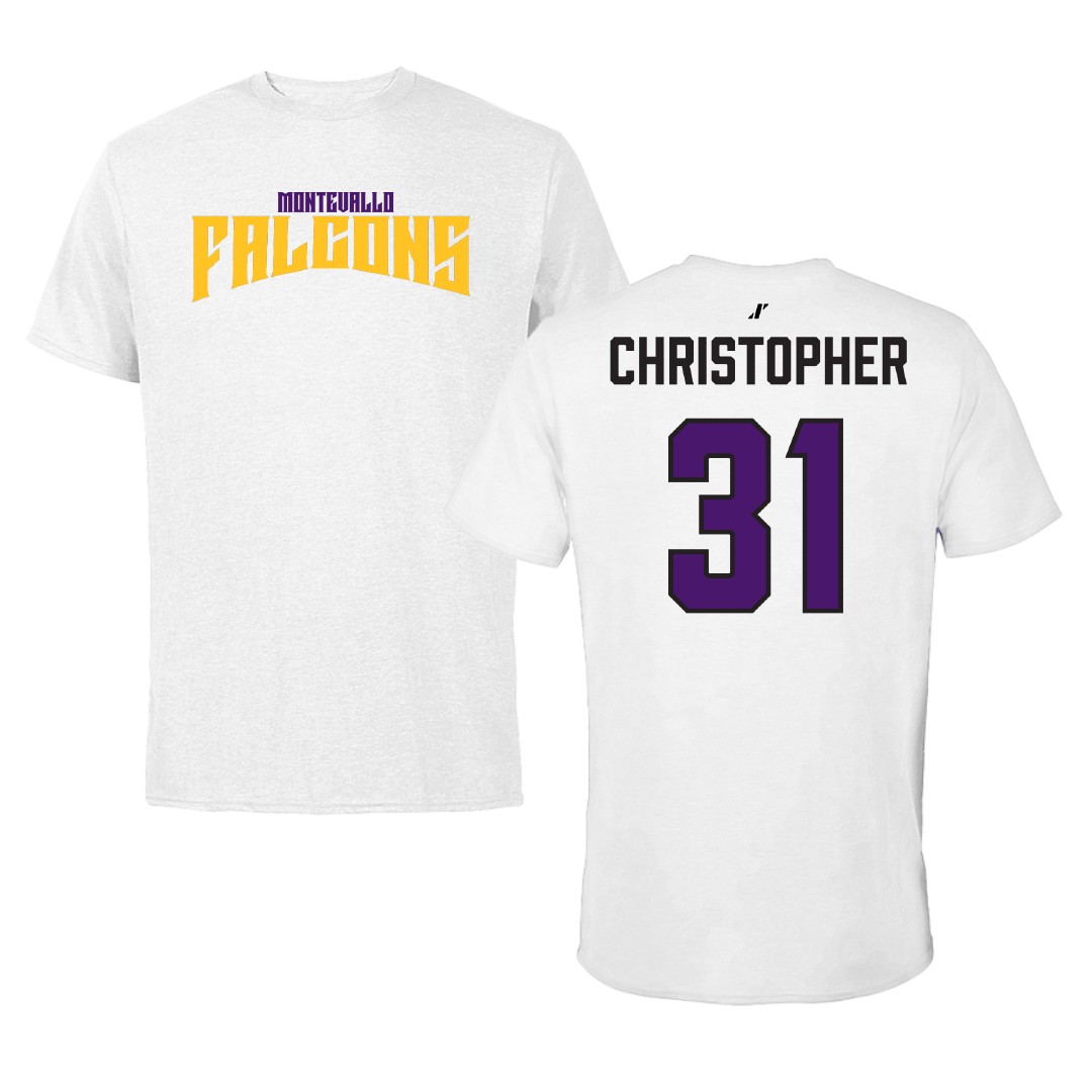 University of Montevallo Softball White Classic Tee - #31 Kiley Christopher