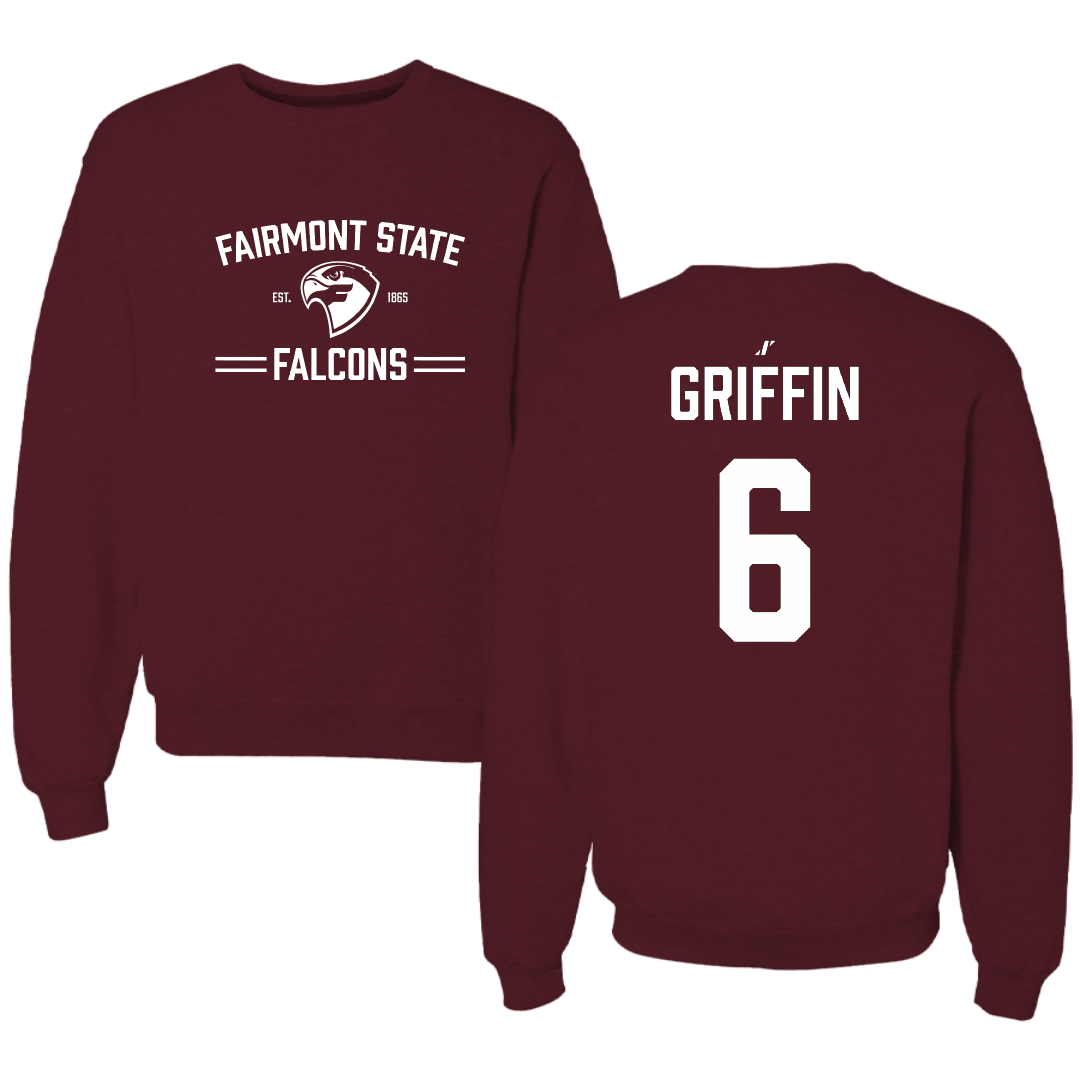 Fairmont State University Acrobatics & Tumbling Maroon General Crewneck - #6 Emma Griffin