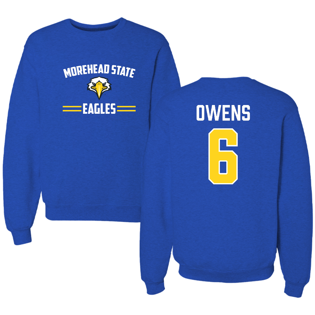 Morehead State University Baseball Blue General Crewneck - #6 Carter Owens