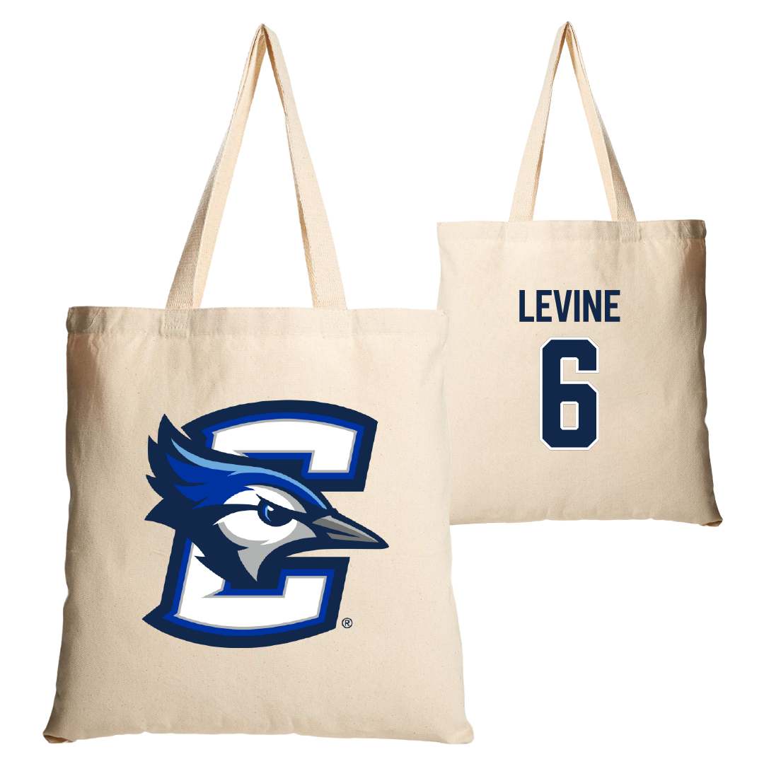 Creighton University Soccer Tan Canvas Tote Bag - #6 Marissa LeVine