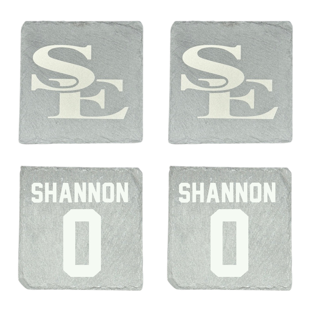 Southeastern Oklahoma State University Football Stone Coaster (4 Pack)  - #0 Donovan Shannon