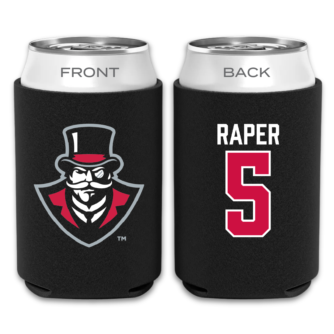 Austin Peay State University Softball Black Can Cooler - #5 Katie Raper