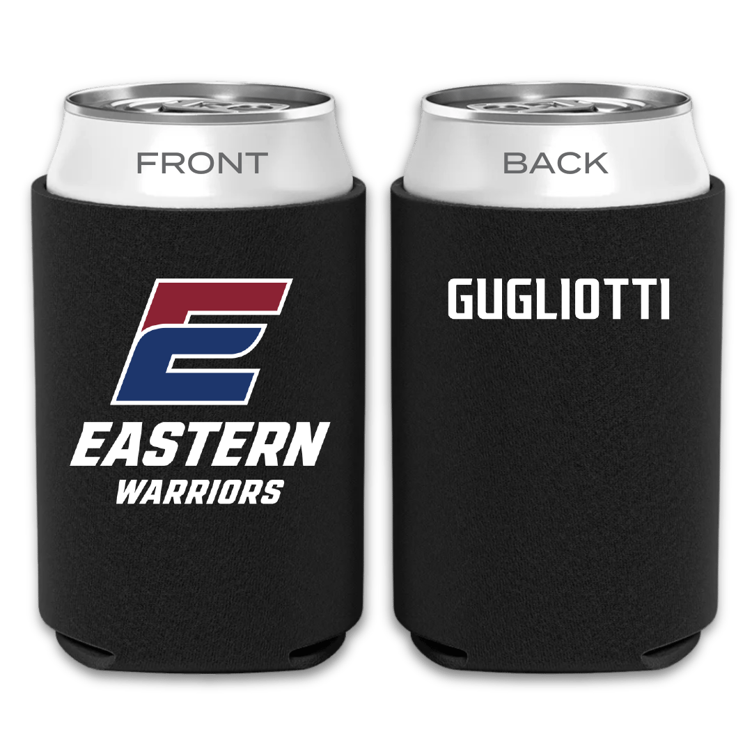 Eastern Connecticut State University Swimming & Diving Black Can Cooler - Bobby Gugliotti