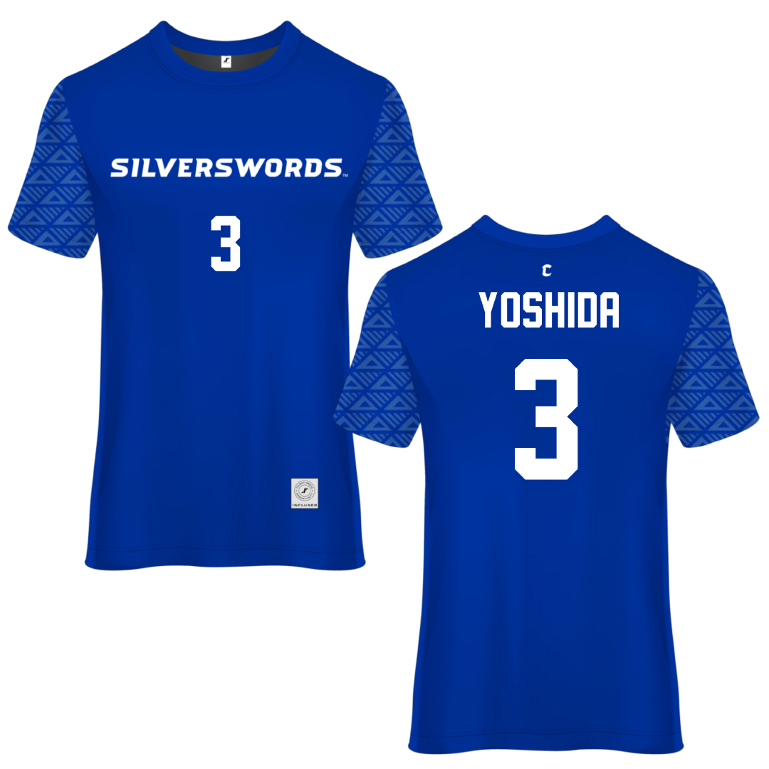 Chaminade University Blue Soccer Jersey - #3 Bryana Yoshida