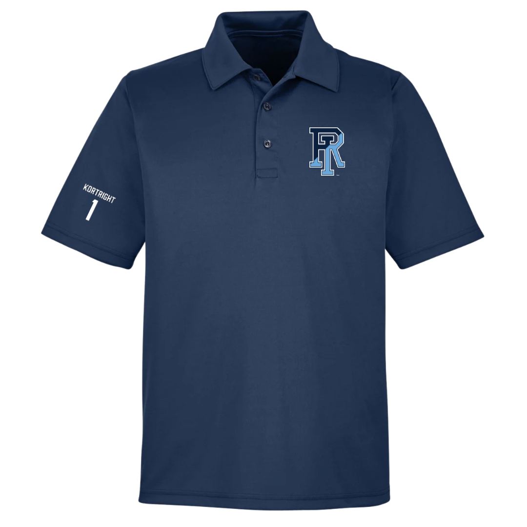 University of Rhode Island Basketball (M) Navy Polo - #1 Luis Kortright