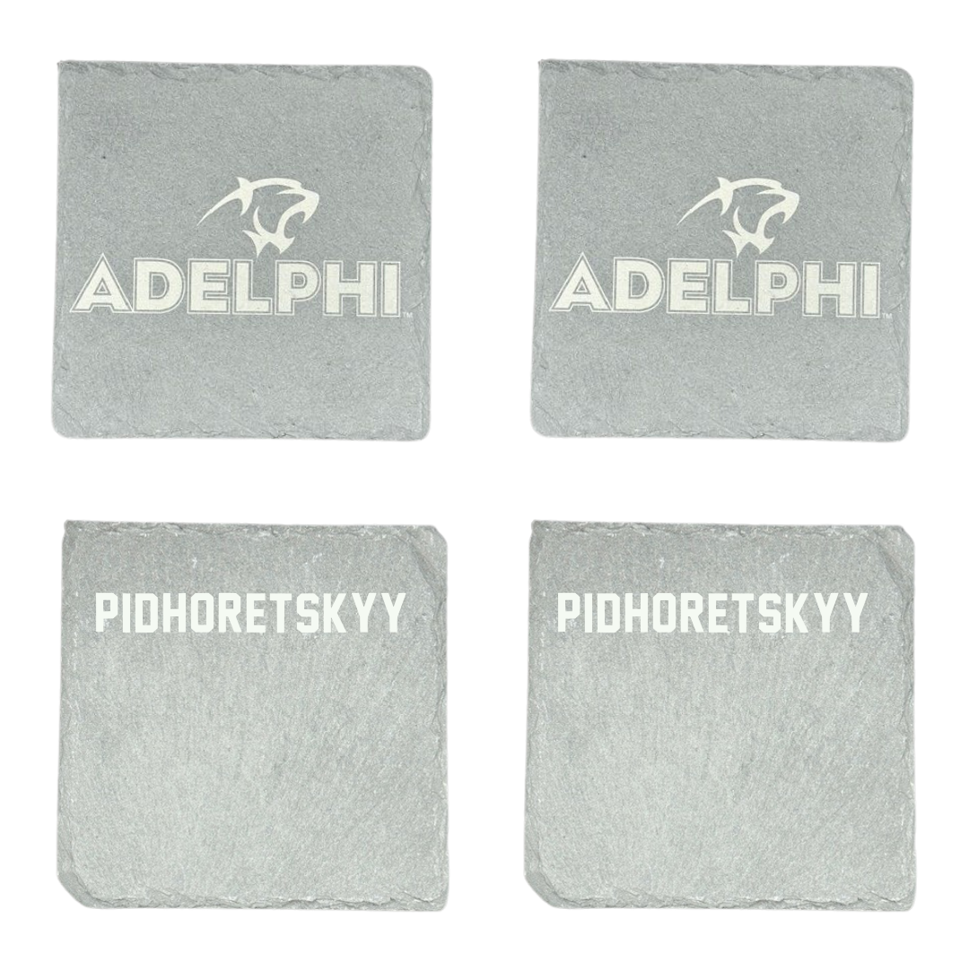 Adelphi University Swimming & Diving Stone Coaster (4 Pack)  - Valerii Pidhoretskyy