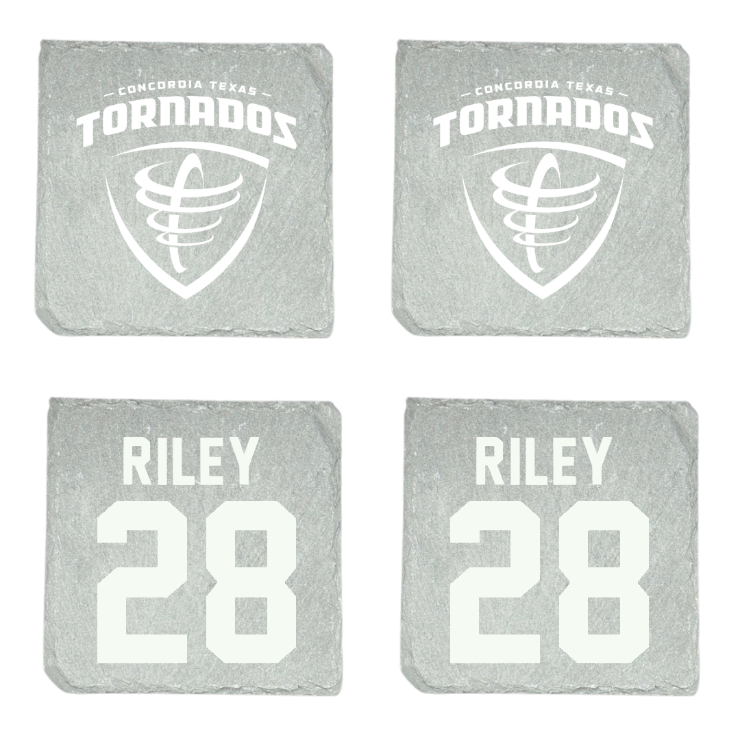 Concordia University (Texas) Baseball Stone Coaster (4 Pack)  - #28 Carson Riley