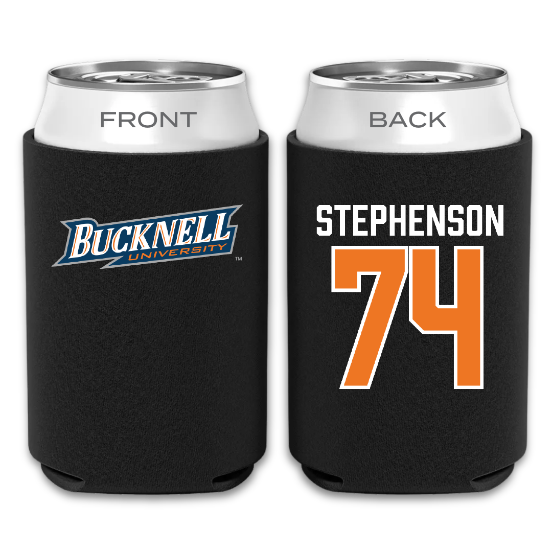 Bucknell University Football Black Can Cooler - #74 Casey Stephenson