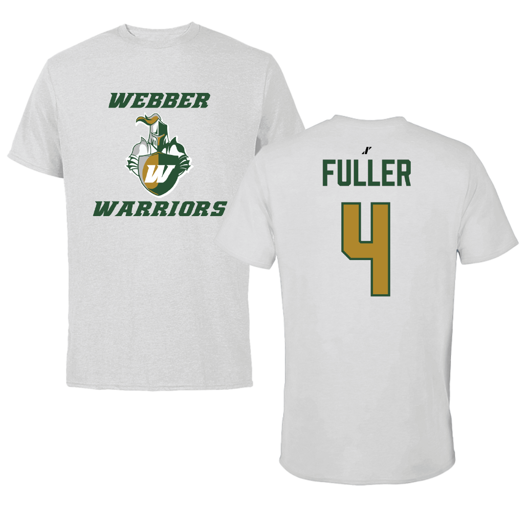 Webber International University Football Light Gray Tee - #4 Anthony Fuller