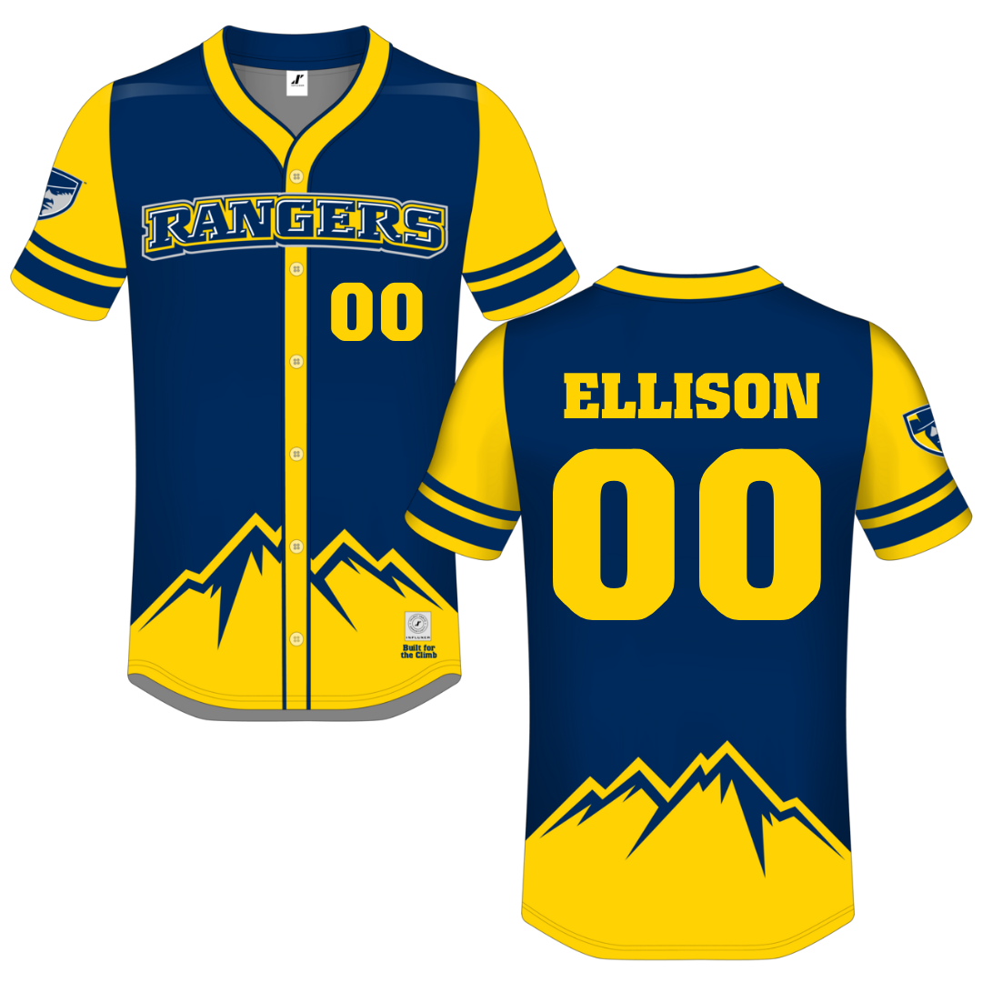 Regis University (Colorado) Navy Campus Connect Button-Down Jersey - #00 Natasha Ellison