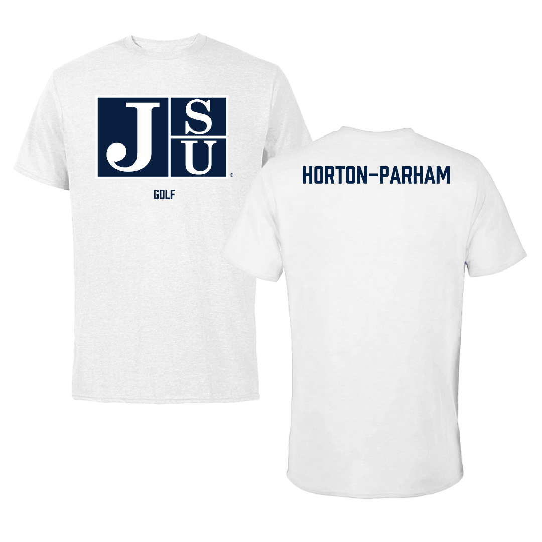 Jackson State University Golf (W) White Tee - Simone Horton-Parham