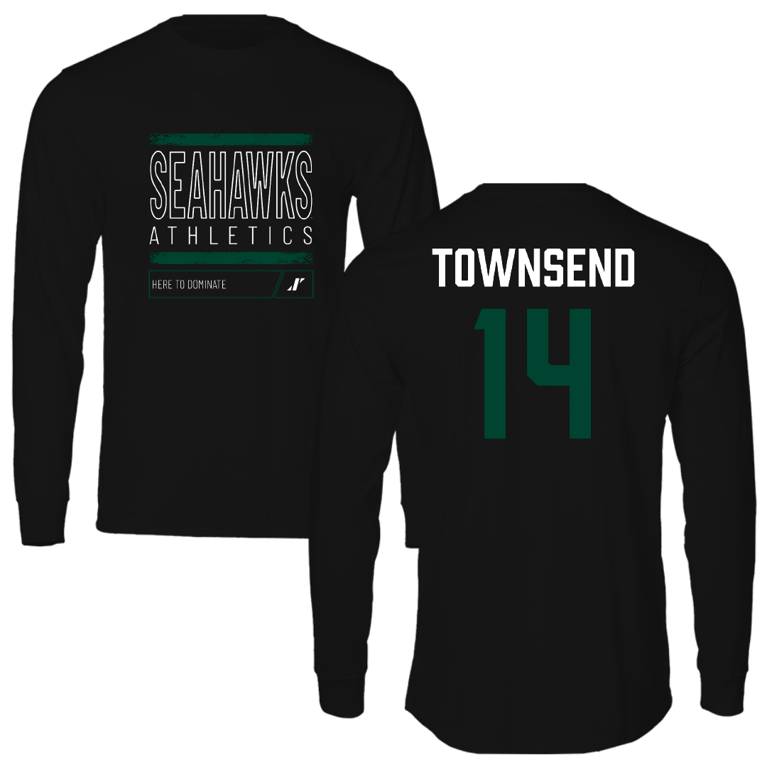 Wagner College Baseball Black Dominate Long Sleeve - #14 Gavin Townsend