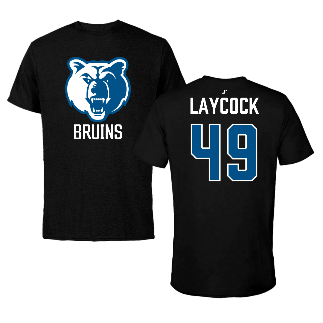 Salt Lake Community College Baseball Black Tee - #49 Austin Laycock