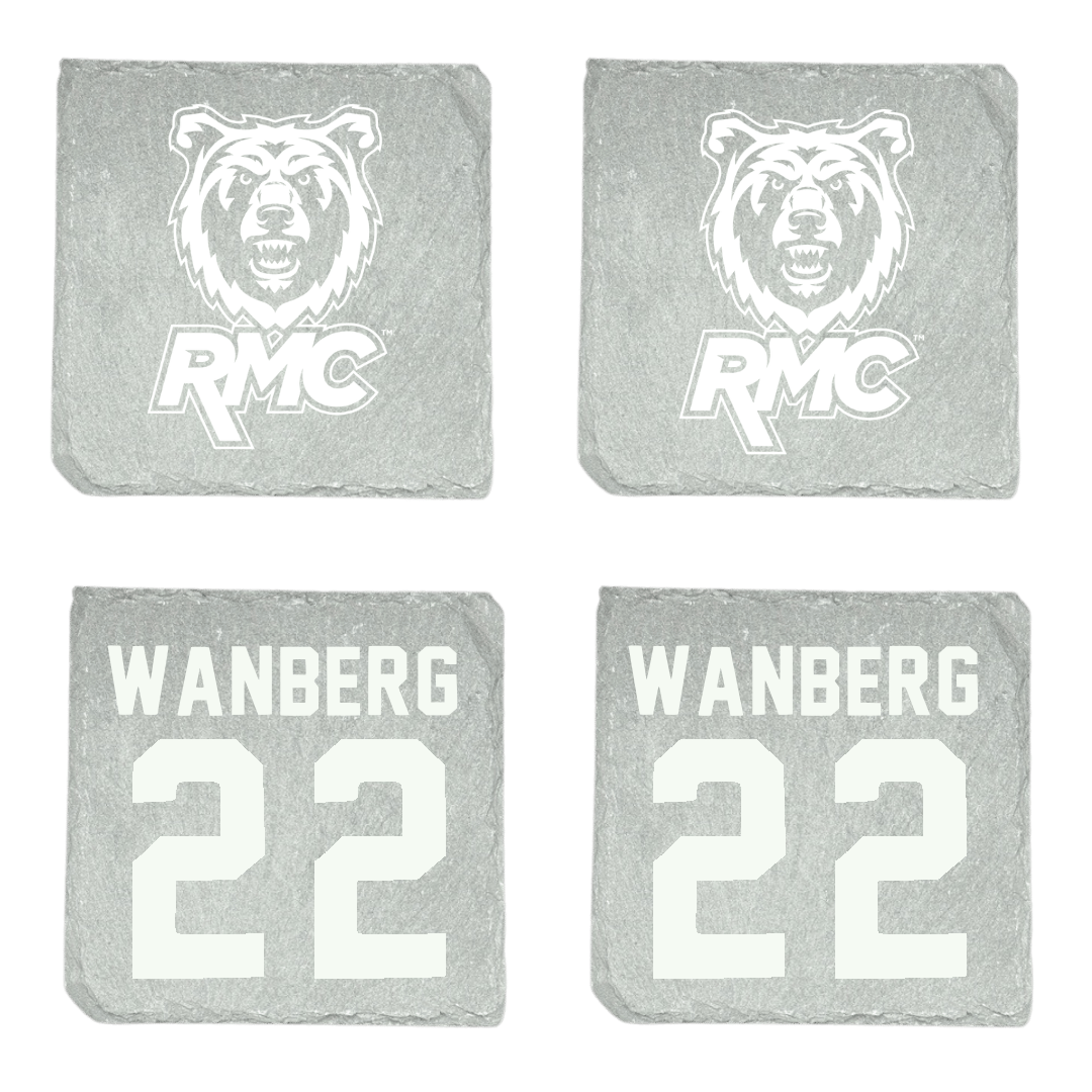 Rocky Mountain College Soccer (W) Stone Coaster (4 Pack)  - #22 Bailey Wanberg