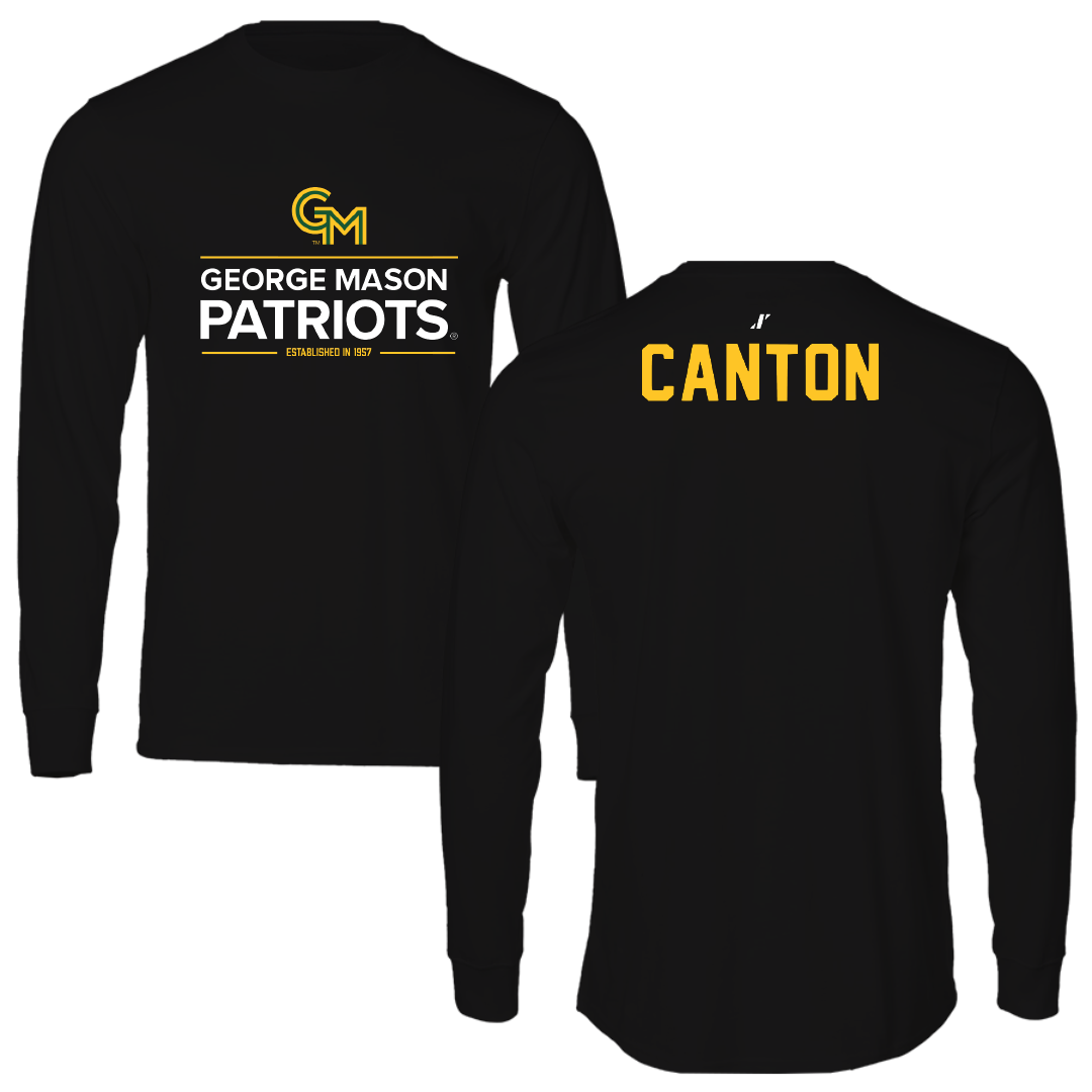 George Mason University Rowing Black General Performance Long Sleeve - Daylin Canton