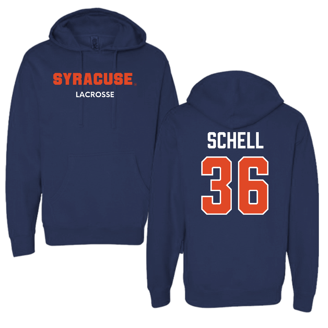 Syracuse University Lacrosse (M) Navy Hoodie - #36 Jack Schell