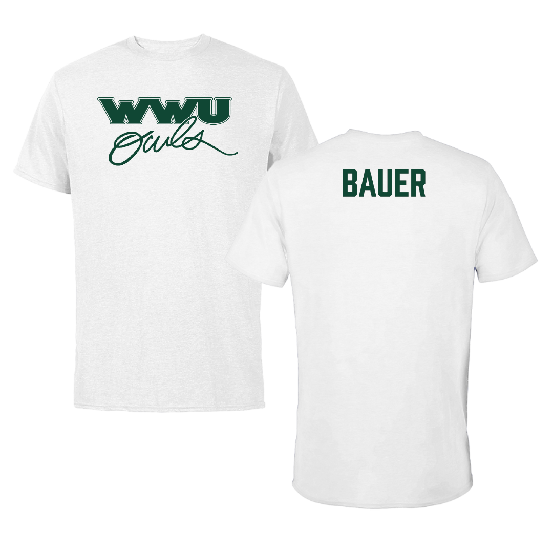 William Woods University TF and XC White Tee - JJ Bauer