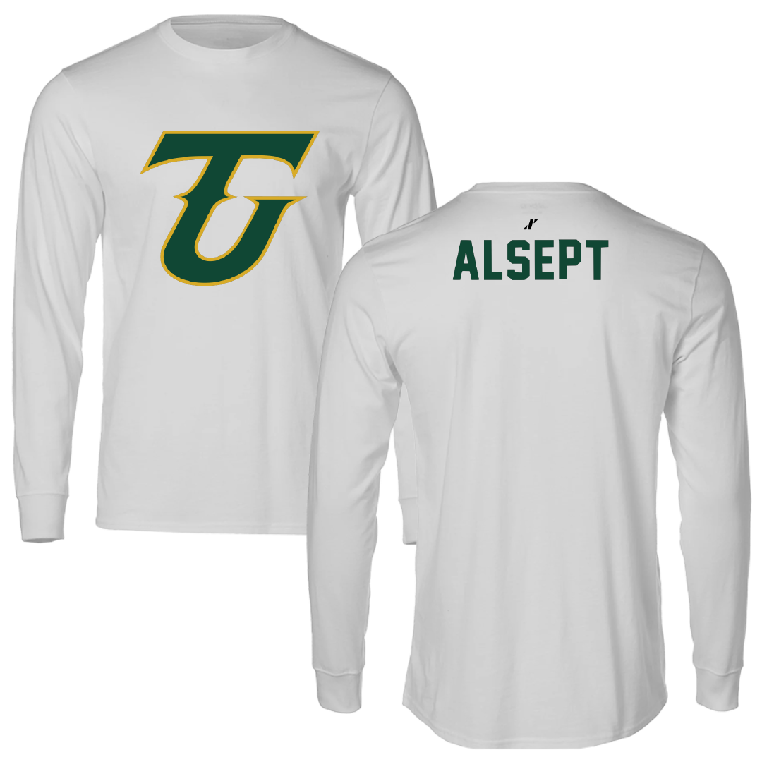 Tiffin University Wrestling Light Gray Performance Long Sleeve - Tanner Alsept