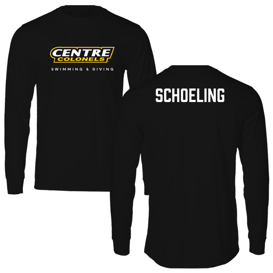 Centre College Swimming & Diving Black Long Sleeve - Gavin Schoeling