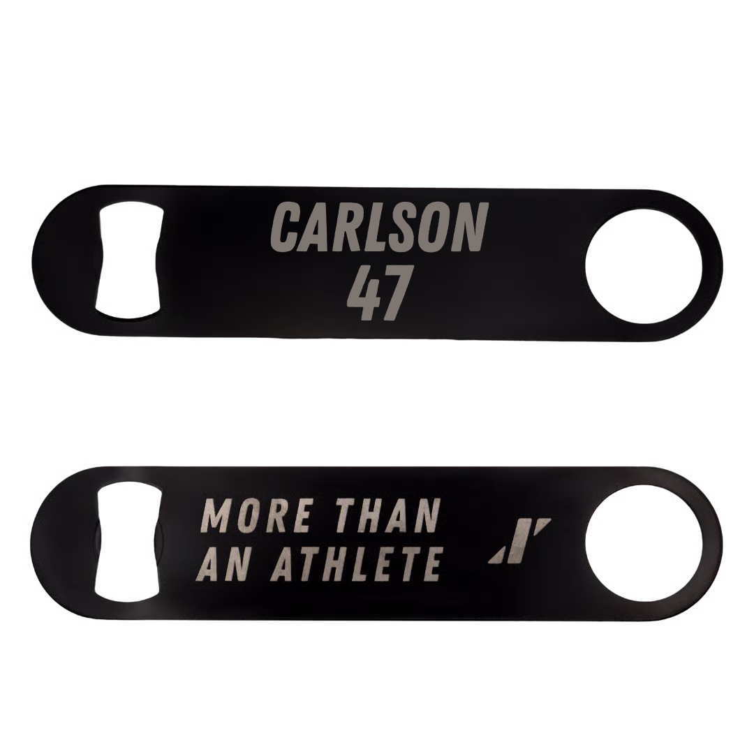 Football Black Bottle Opener - #47 George Carlson
