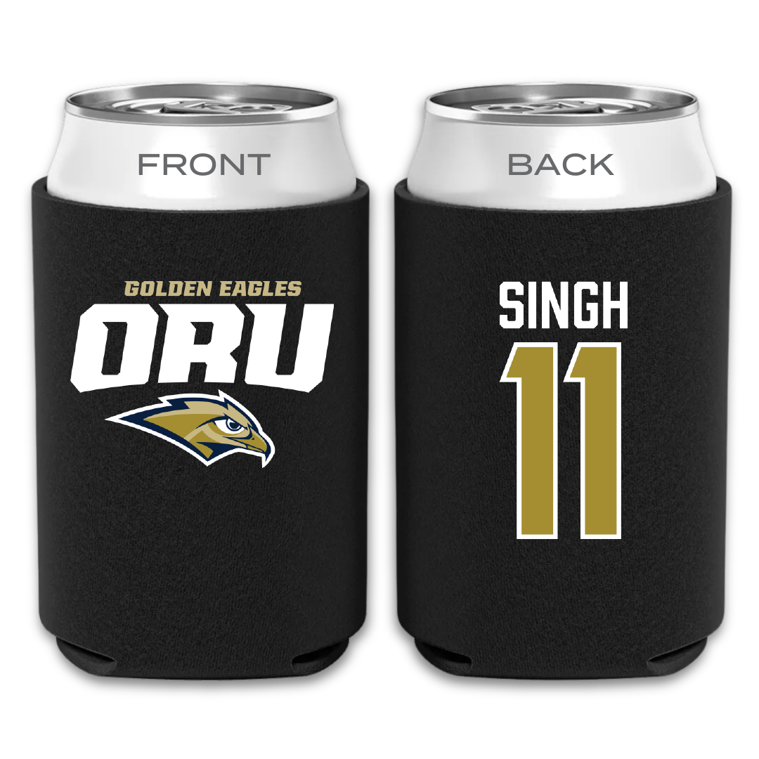 Oral Roberts University Soccer Black Can Cooler - #11 Kiran Singh