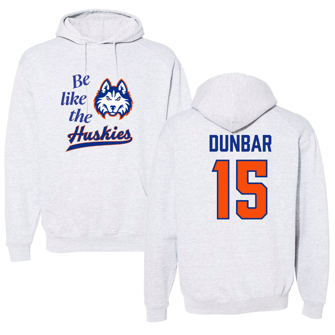 Houston Christian University Soccer (W) Light Gray Be Like Us Hoodie - #15 Brynn Dunbar