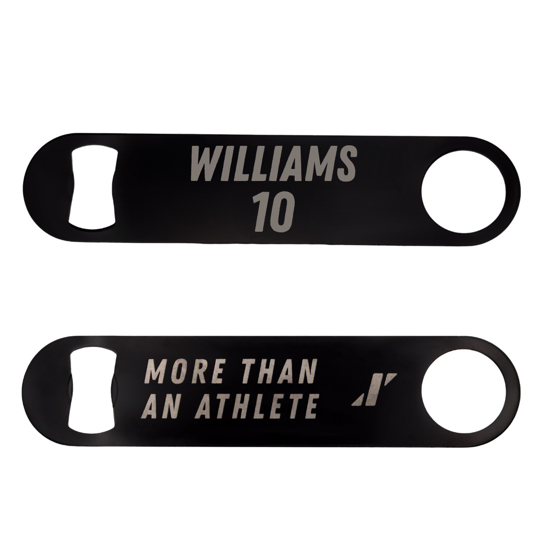 Hampton University Lacrosse Black Bottle Opener - #10 Craig Williams