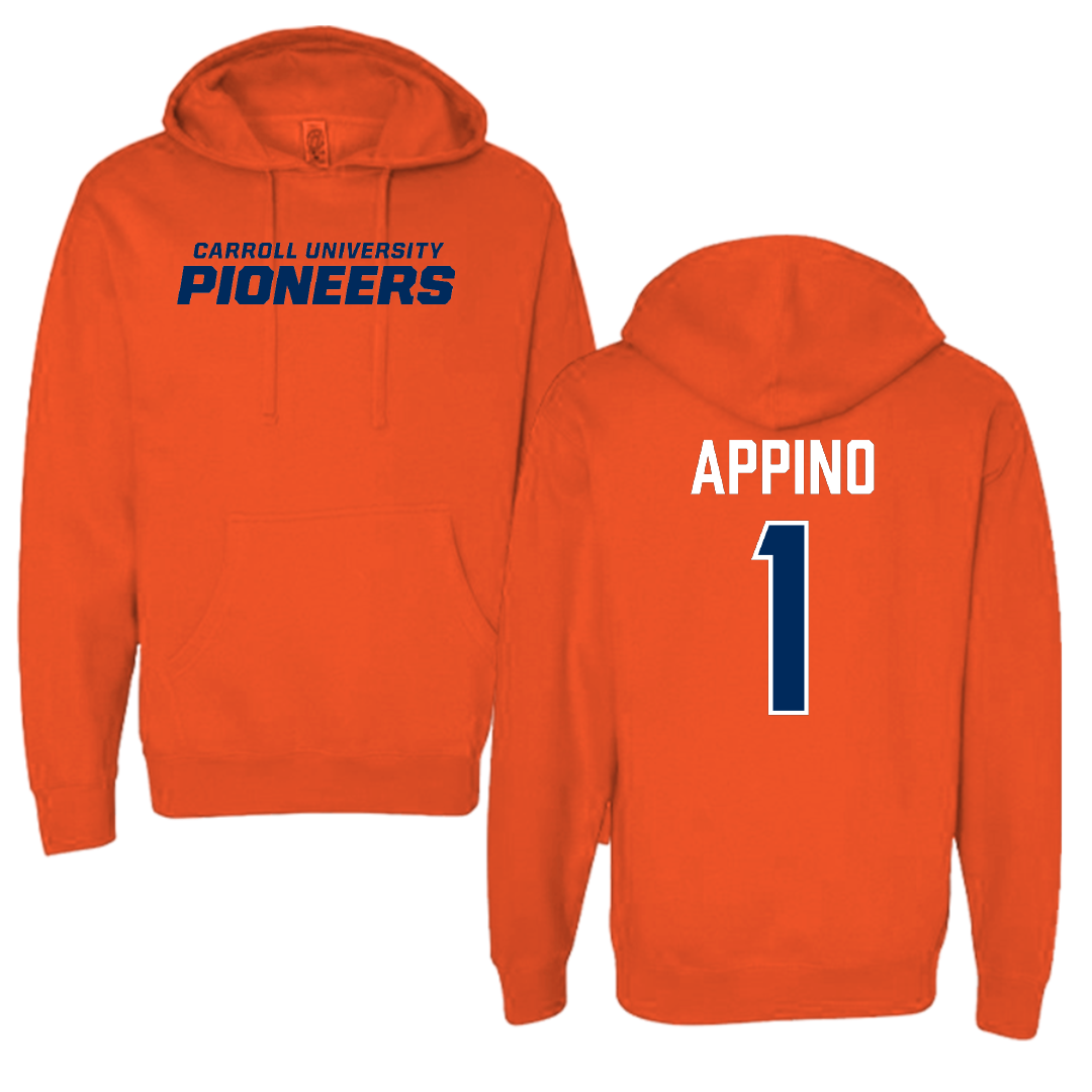 Carroll University Baseball Orange Hoodie - #1 Joey Appino