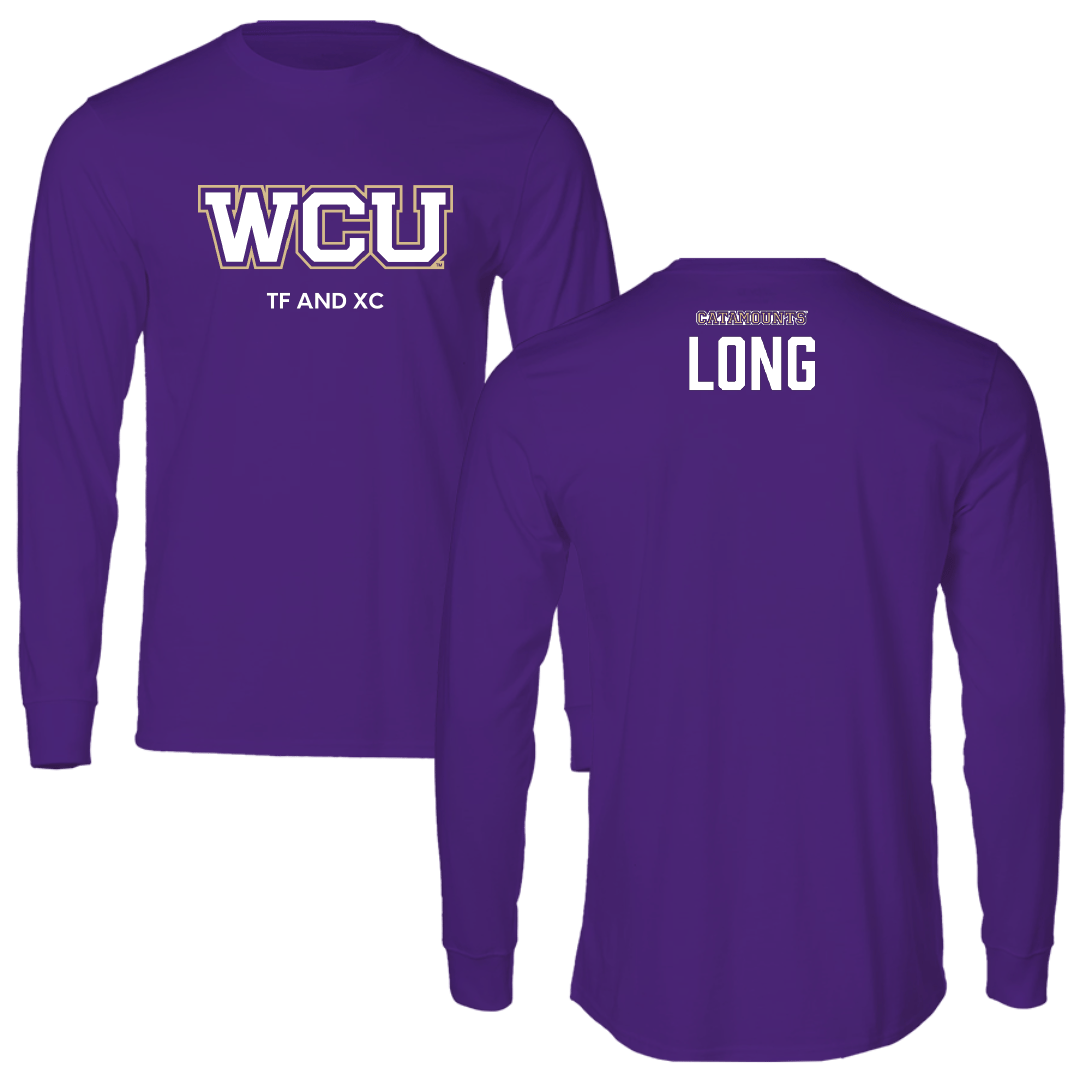 Western Carolina University TF and XC Purple Long Sleeve - Ethan Long