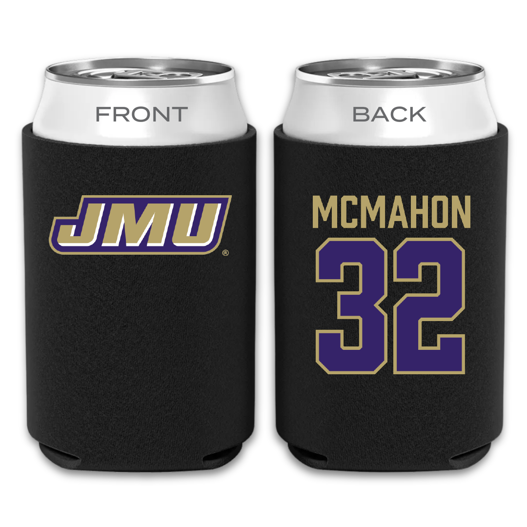 James Madison University Soccer Black Can Cooler - #32 Ashley McMahon