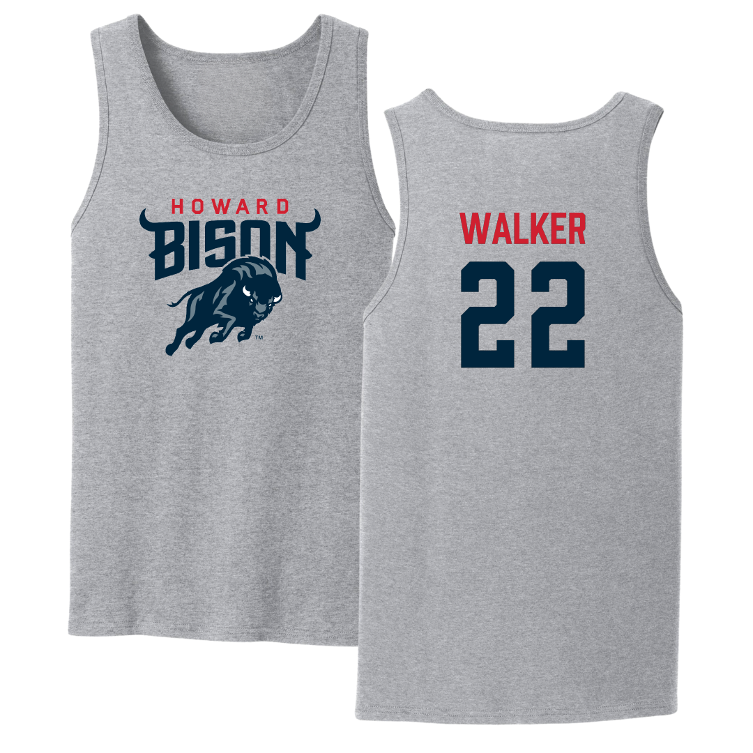Howard University Lacrosse (W) Sport Gray Tank Top - #22 Sawyer Walker