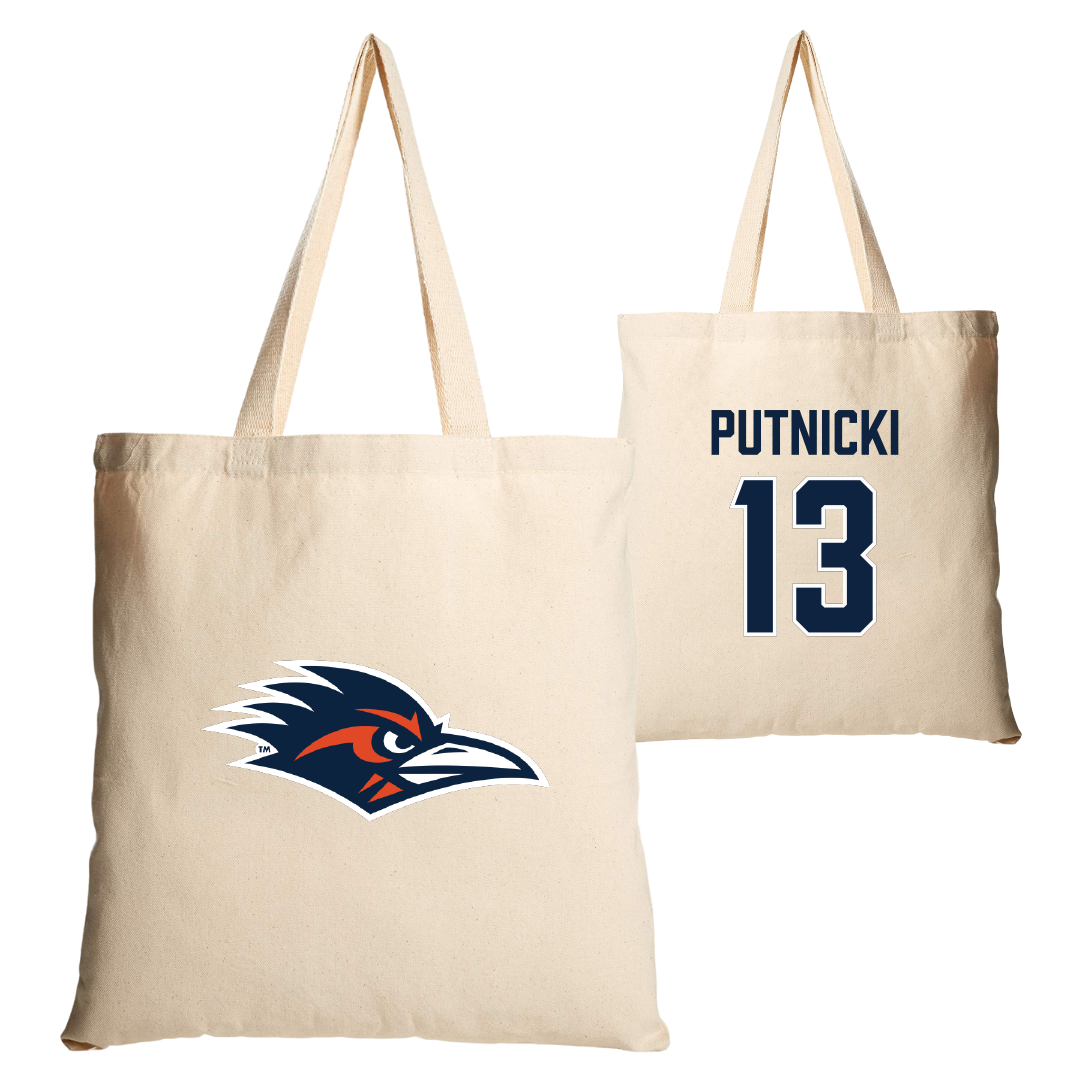 University of Texas at San Antonio Volleyball Tan Canvas Tote Bag - #13 Miranda Putnicki