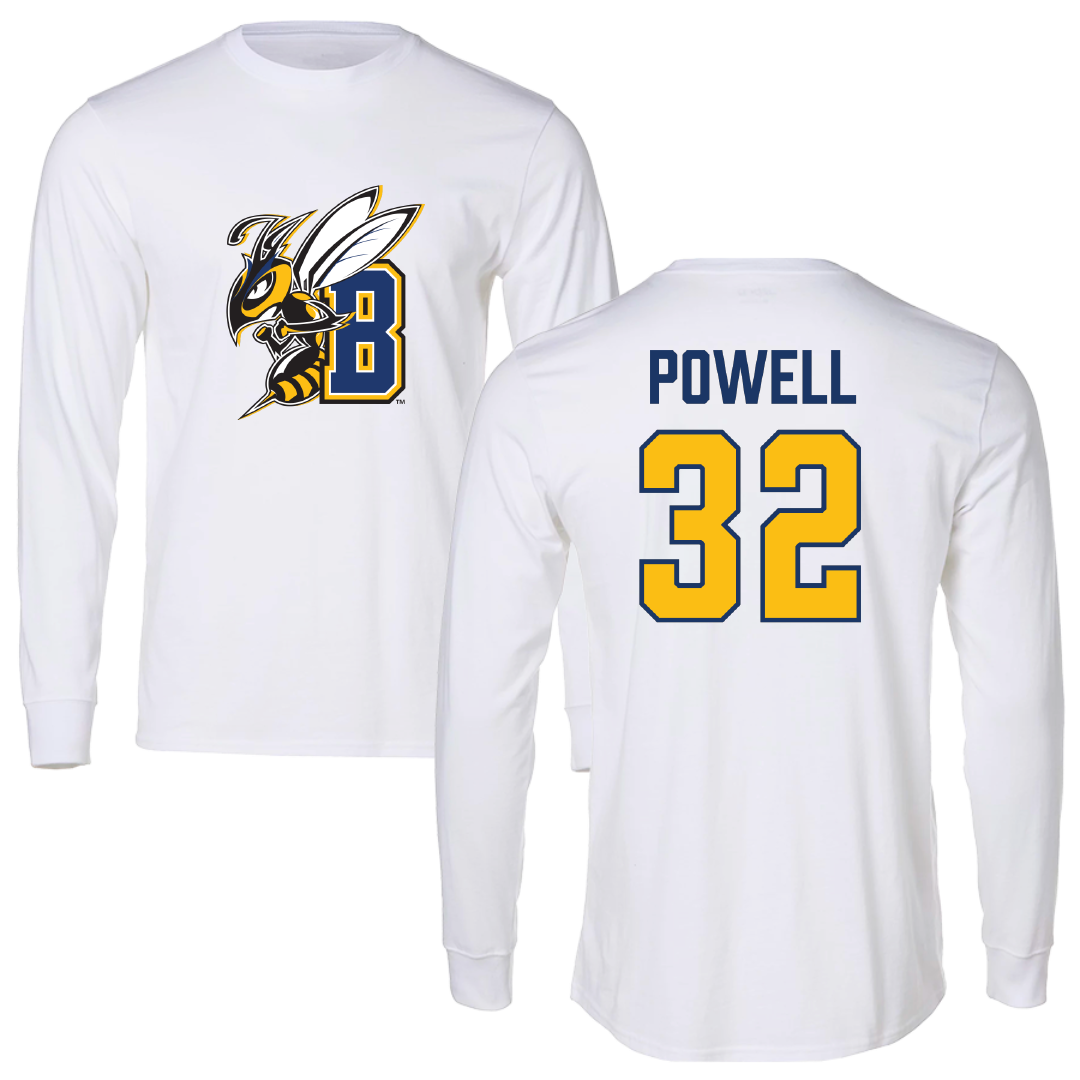 Montana State University Billings Soccer White Performance Long Sleeve - #32 Emma Powell