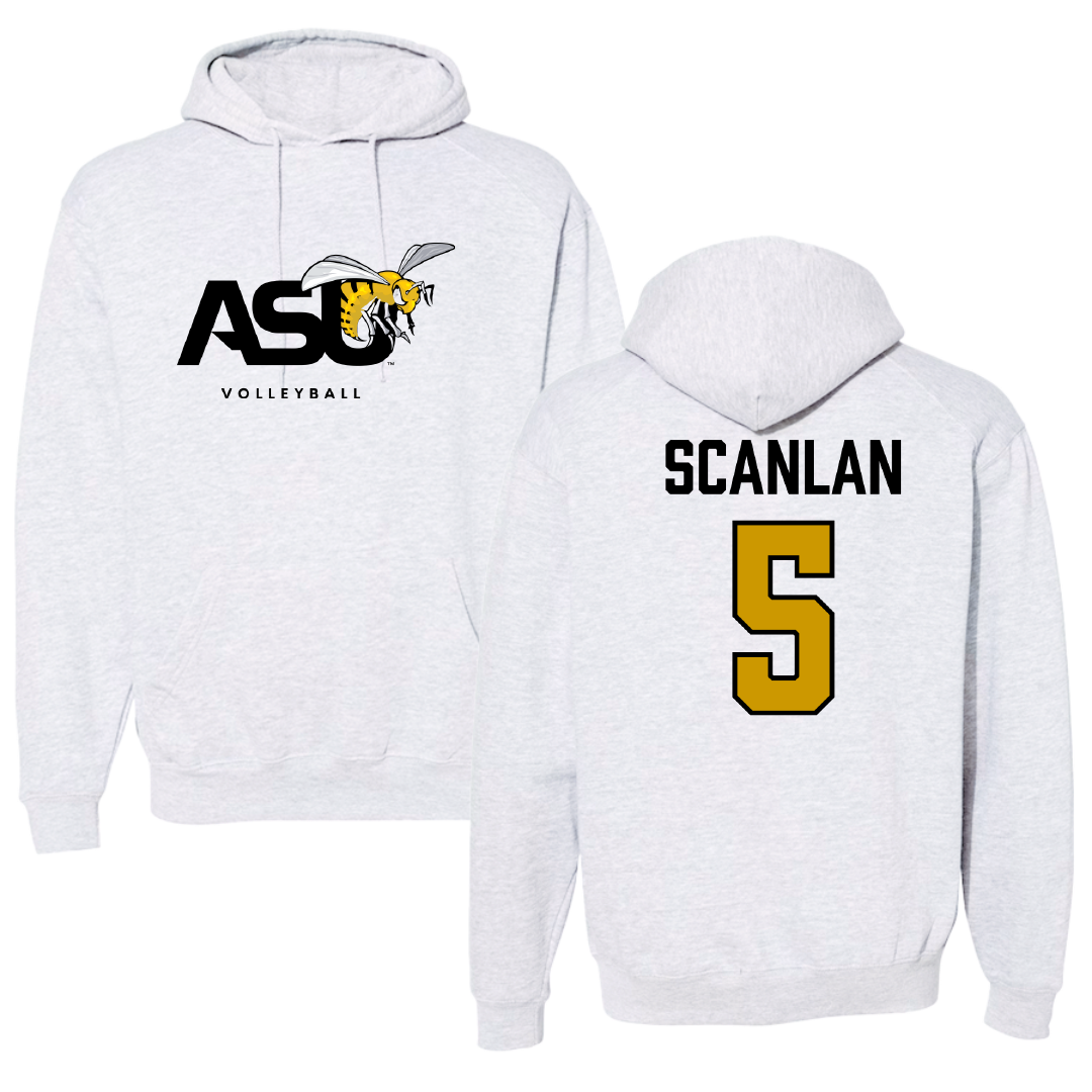 Alabama State University Volleyball Gray Hoodie - #5 Sierra Scanlan