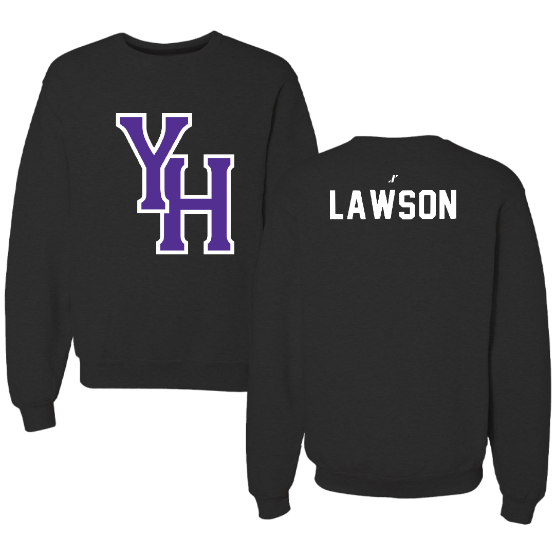 Young Harris College Cheer Black Crewneck - Genna Lawson