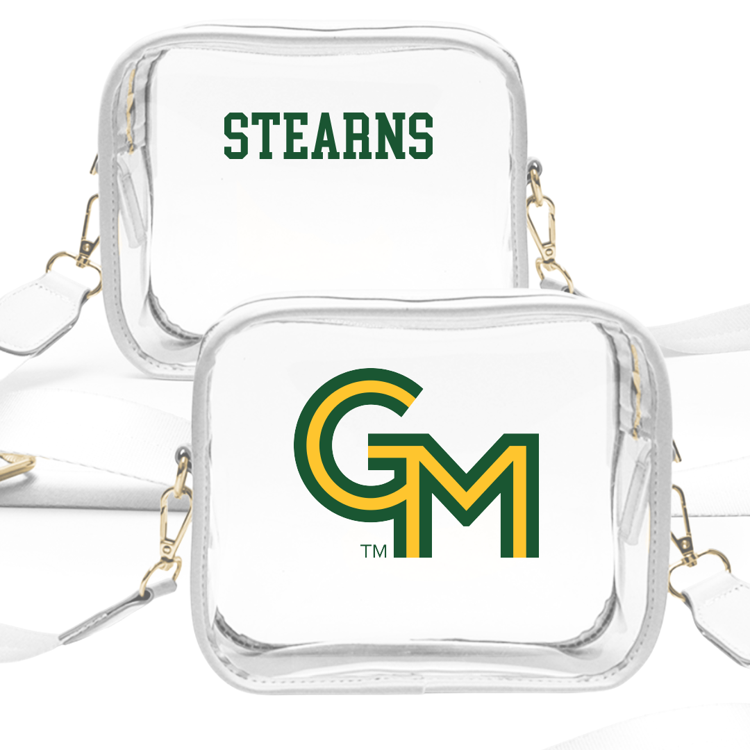 George Mason University TF and XC White Clear Stadium Bag - Cameron Stearns