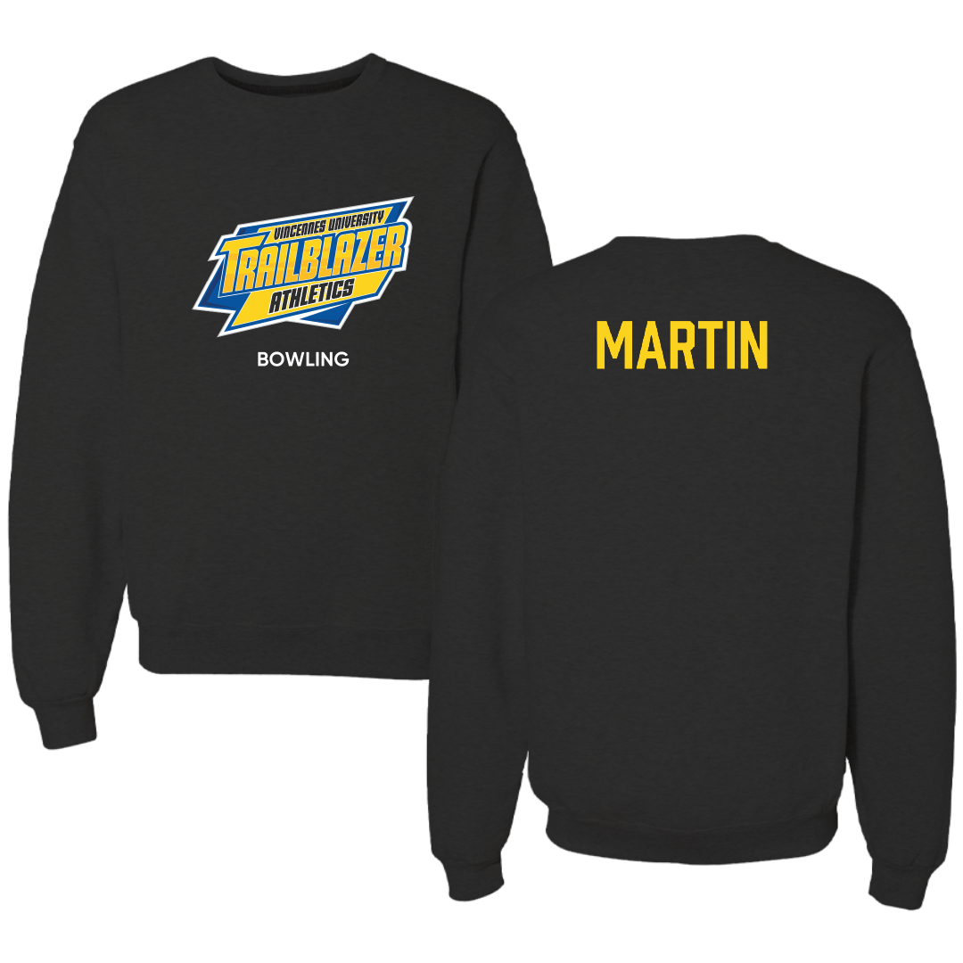 Vincennes University Bowling (M) Black Crewneck - Carter Martin