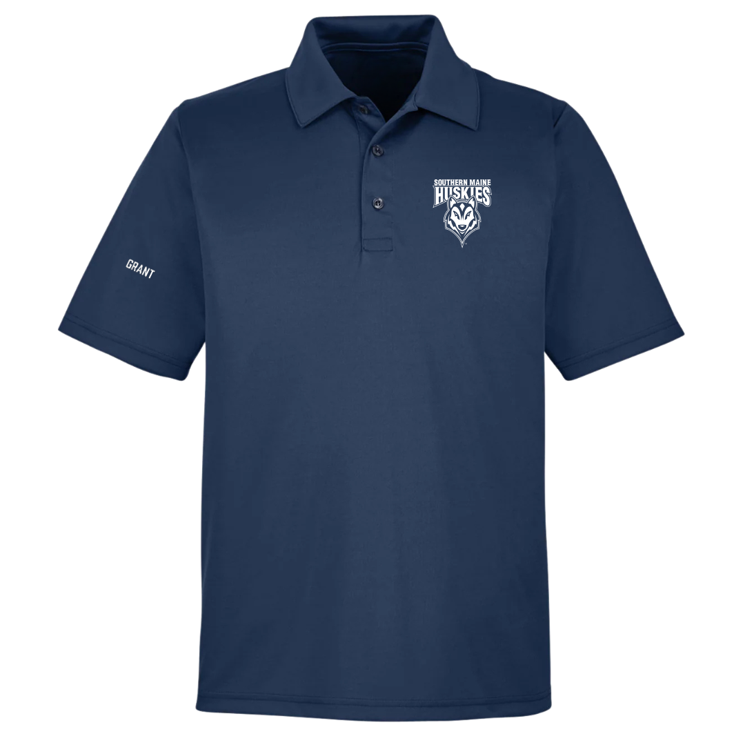 University of Southern Maine Golf (M) Navy Polo - Alex Grant