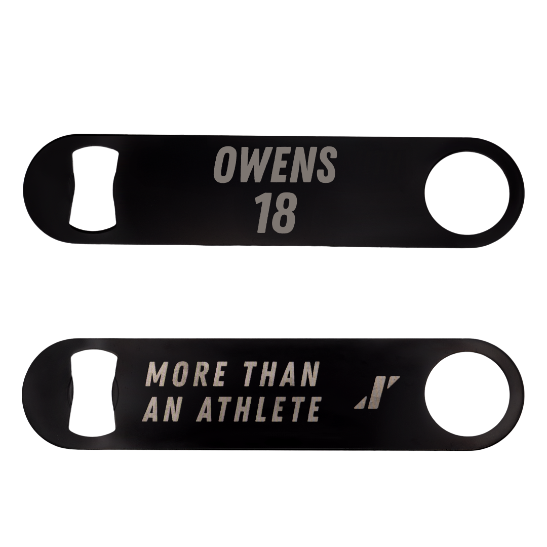 University at Albany Soccer Black Bottle Opener - #18 Claire Owens