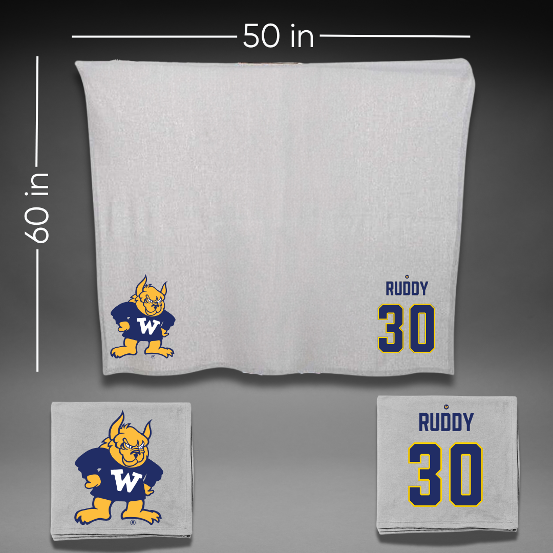 Webster University Soccer (M) Gray Blanket - #30 Scott Ruddy