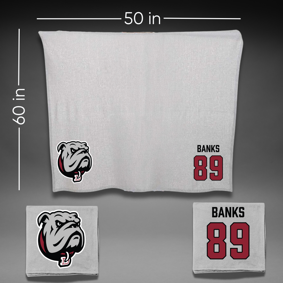 Dean College Football Gray Blanket - #89 Jaylen Banks