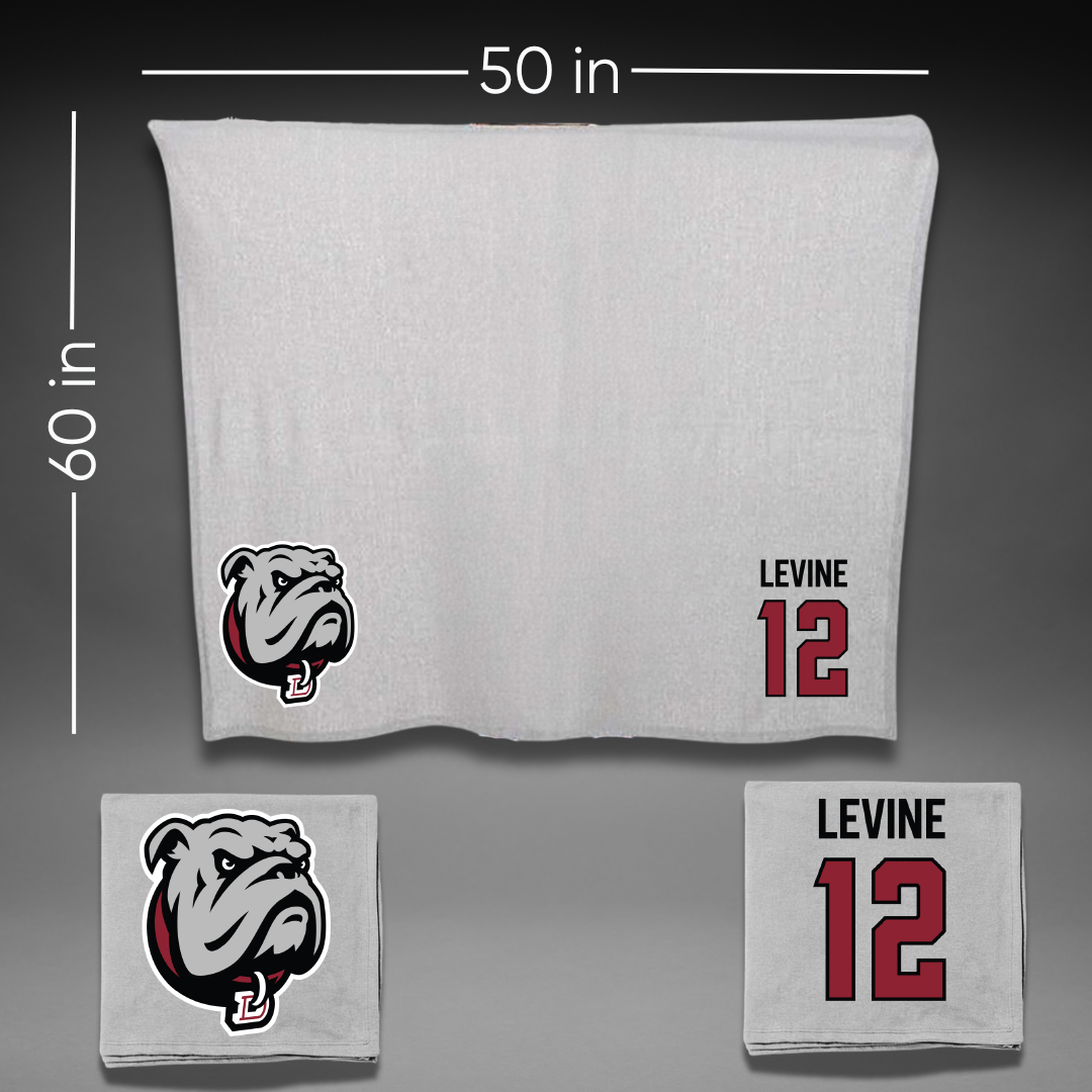 Dean College Football Gray Blanket - #12 Nick Levine