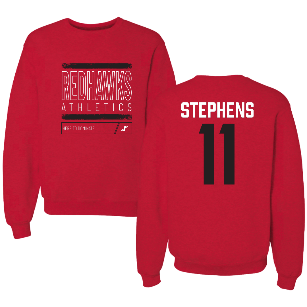 Southeast Missouri State University Basketball Red Dominate Crewneck - #11 Abby Stephens
