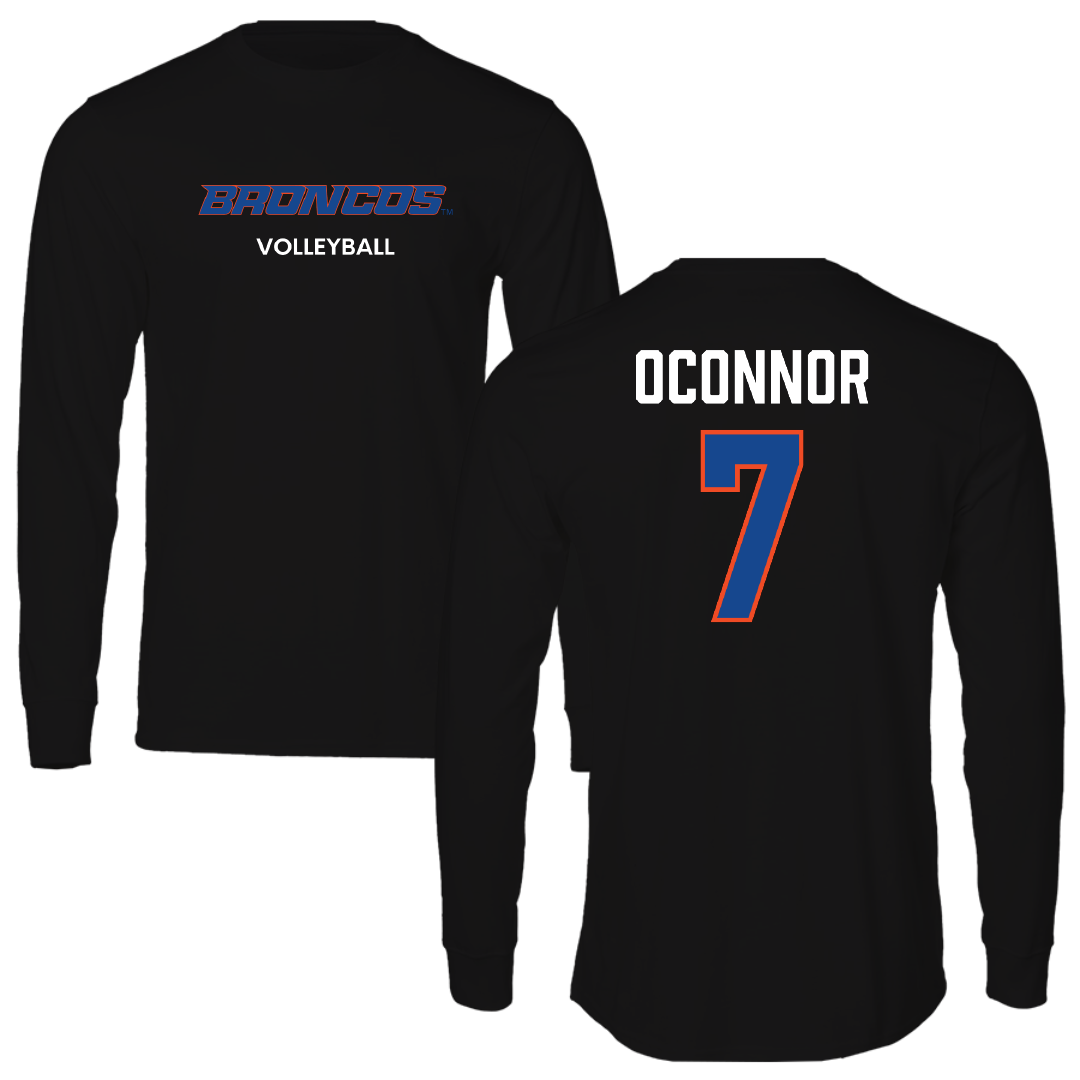 Boise State University Volleyball (W) Black Long Sleeve - #7 Bridey OConnor
