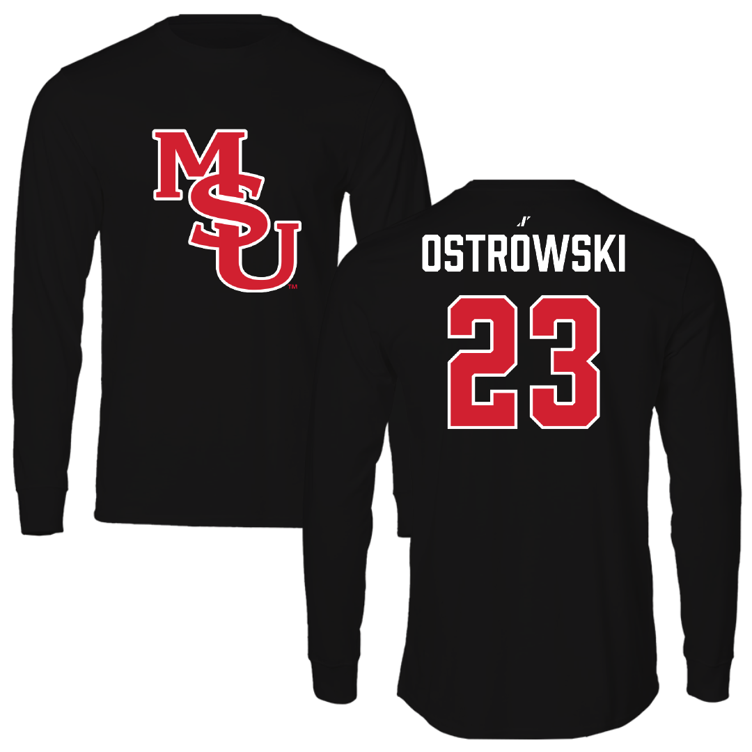Minot State University Soccer Black Long Sleeve - #23 Morgan Ostrowski