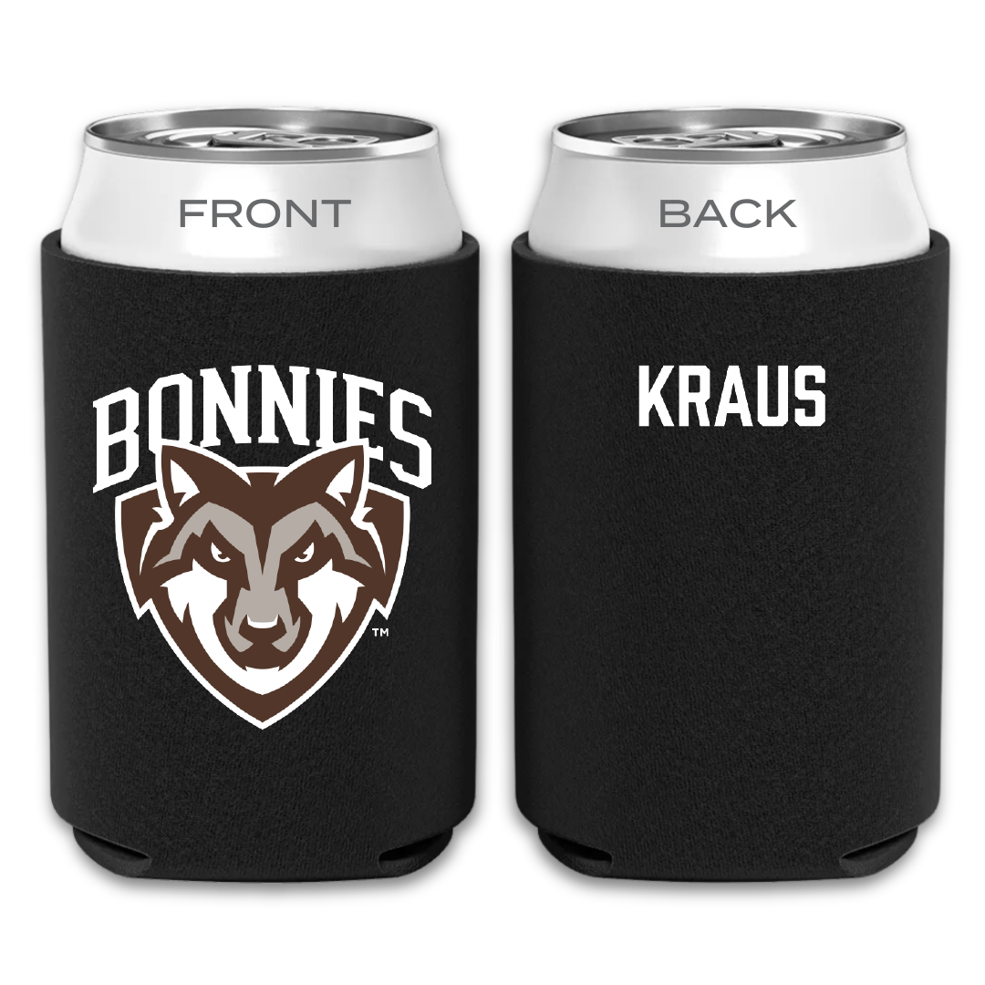 St. Bonaventure University Swimming & Diving Black Can Cooler - Ellie Kraus