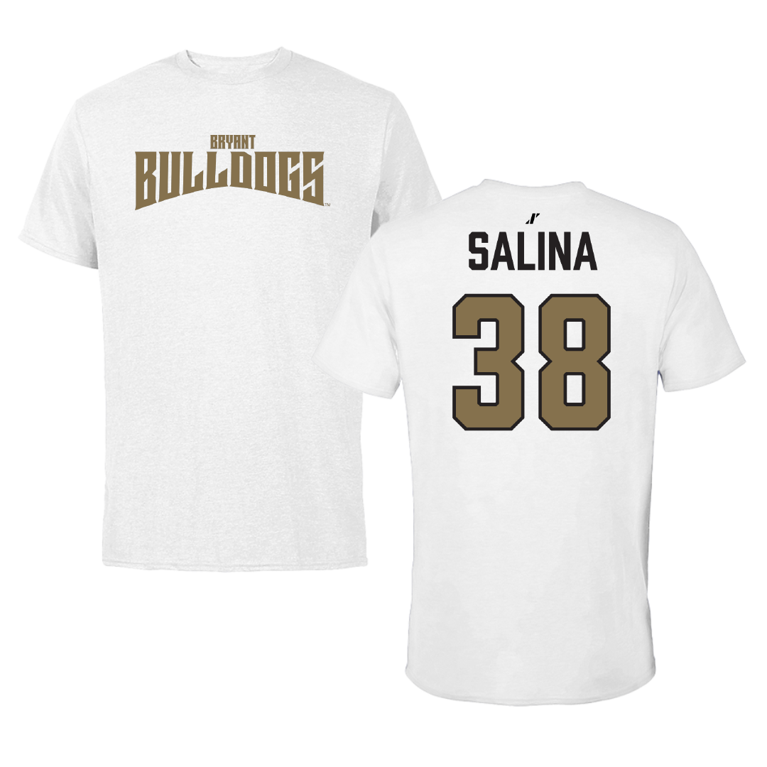 Bryant University Soccer (W) White Classic Performance Tee - #38 Julia Salina