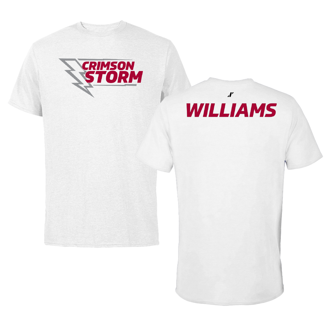 Southern Nazarene University TF and XC White Performance Tee - Alexis Williams