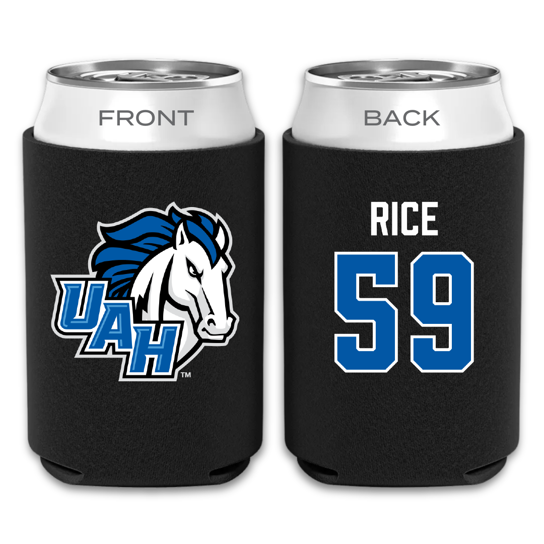 Huntsville Lacrosse (M) Black Can Cooler - #59 Shiye Rice