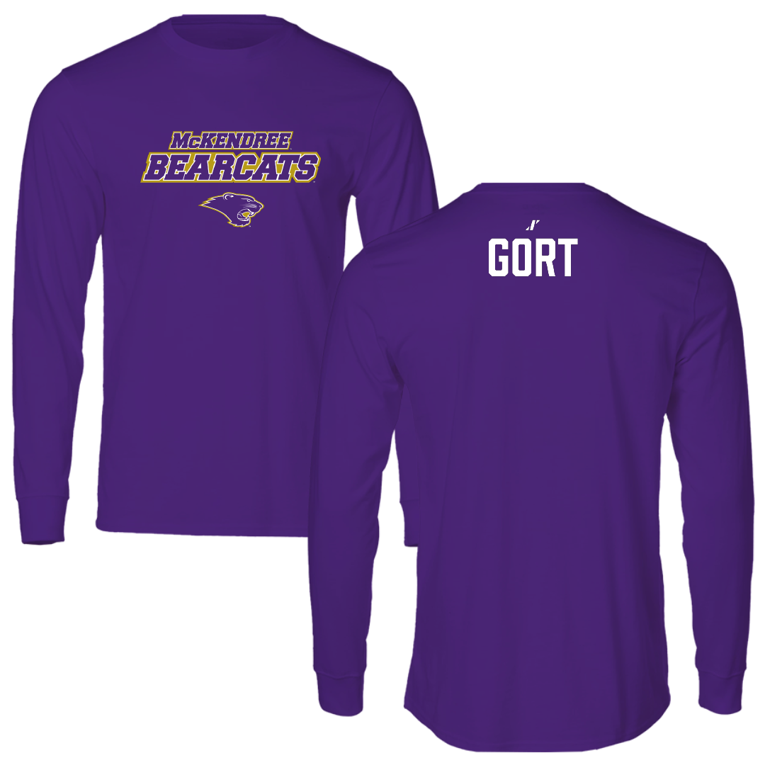 McKendree University Bowling Purple General Performance Long Sleeve - Seth Gort
